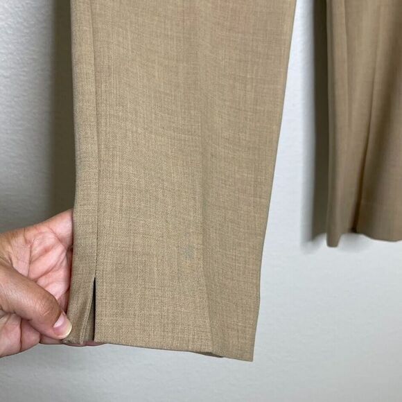 Talbots Luxe Stretch Trouser Sz 6 Mills Caramel Slim Classic Career Dress Pants - Picture 9 of 13